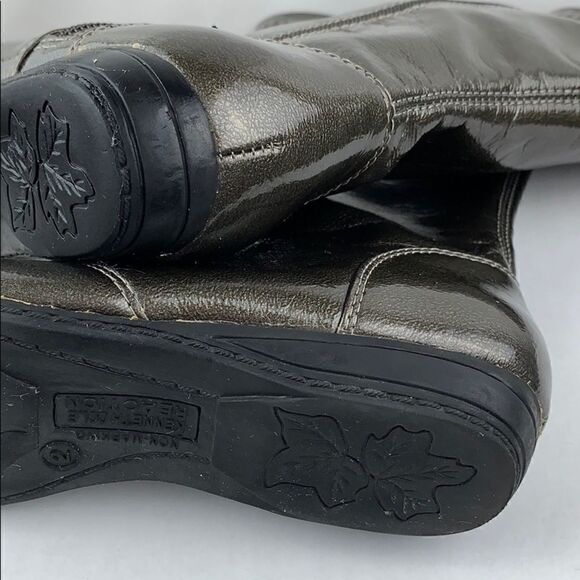 Kenneth Cole Graphite Paten Book-a-licious boots - Picture 6 of 8